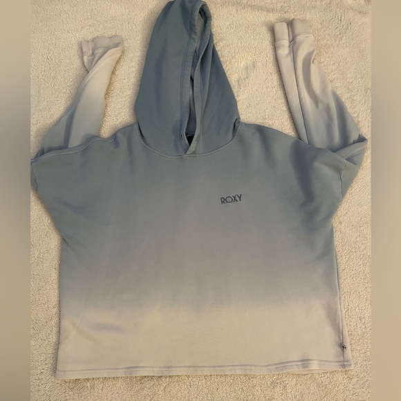 Roxy Women's Soft Blue Ombre Hoodie Sweatshirt - Picture 9 of 11